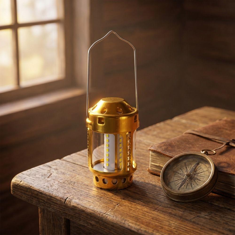 Aluminum Alloy Tealight Candle Lantern Lightweight Camping Lantern Camping Outdoor