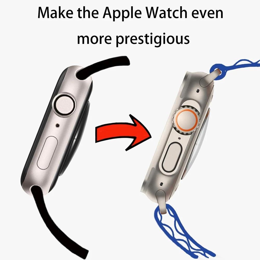 Сменить на Защитное стекло Ultra Glass + Чехол для Apple Watch 11 10 9 8 7 45мм 41мм 44мм 40мм IWatch S10 42мм 46мм Жесткий чехол из ПК