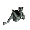 Literary Cat Resin Ornaments Garden Statue Decoration Reading Glasses Cat Crafts for Study and