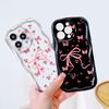 Cute Cartoon Pattern Cream Texture Casing Wavy Edge Soft Silicone Cover Phone Case for Samsung