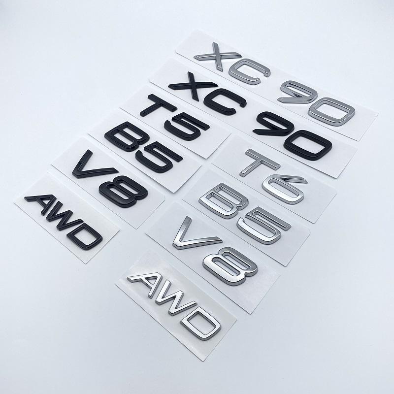 3D AWD T3 T5 T6 T8 логотип эмблема значок наклейка автомобиля наклейка для Volvo C30 V40 V60 S40 S60 XC60 XC90 XC40 S80 S90 S80L S60L автомобильный Стайлинг