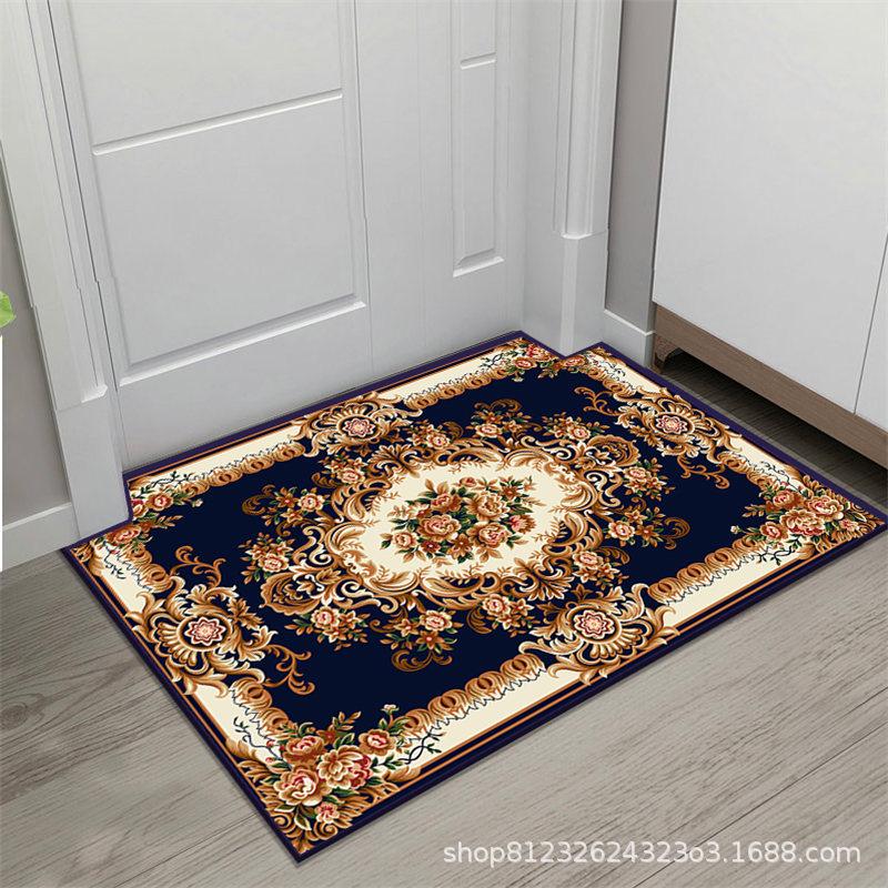European Style Modern Non-Slip Water-Absorbing Door Mat, Machine Washable Entrance Carpet