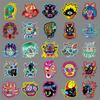 50 Original Bizarre Person Stickers, Horror Halloween Creative Waterproof Decoration Phone Case Planner Stickers