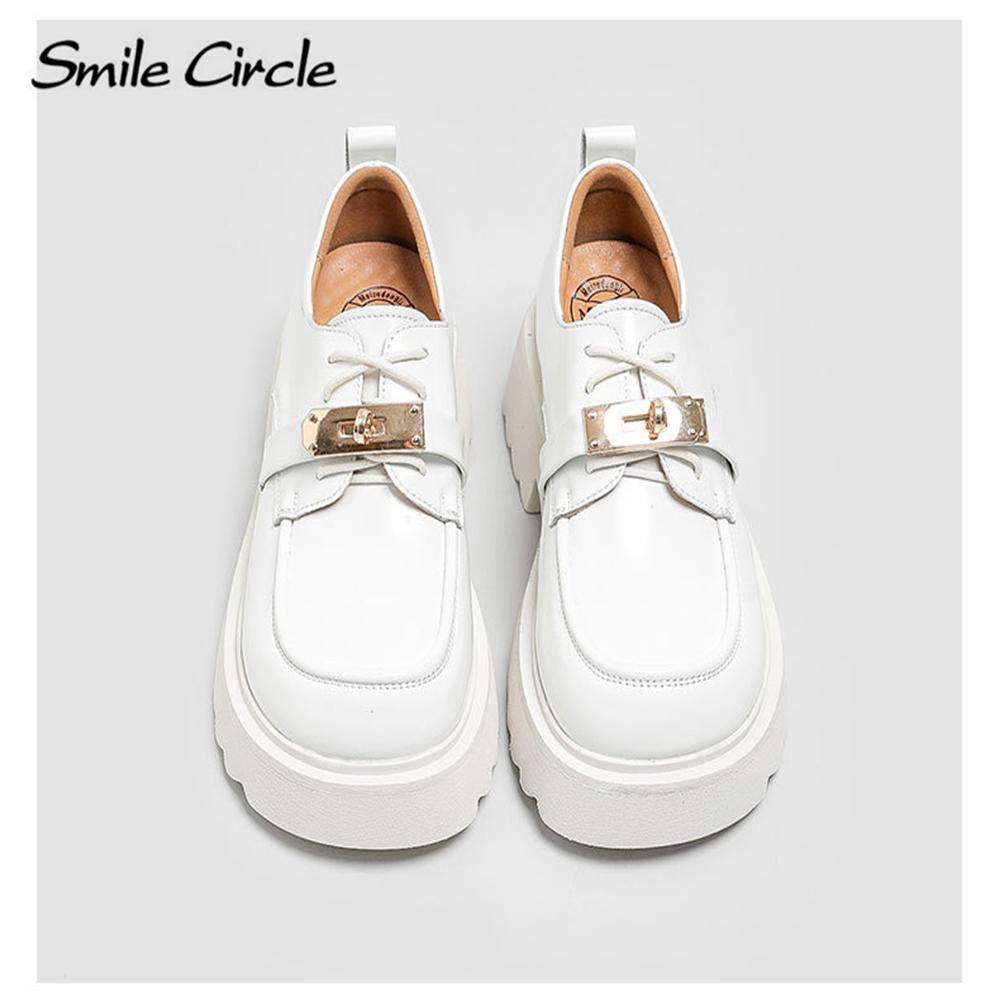 Женские лоферы из натуральной кожи, кожаные туфли на шнуровке с металлическим замком и пряжкой, черные женские туфли на плоской подошве с толстой подошвой