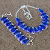 Blue Topaz Gemstone Handmade 925 Sterling Silver Jewelry Set KKG-453