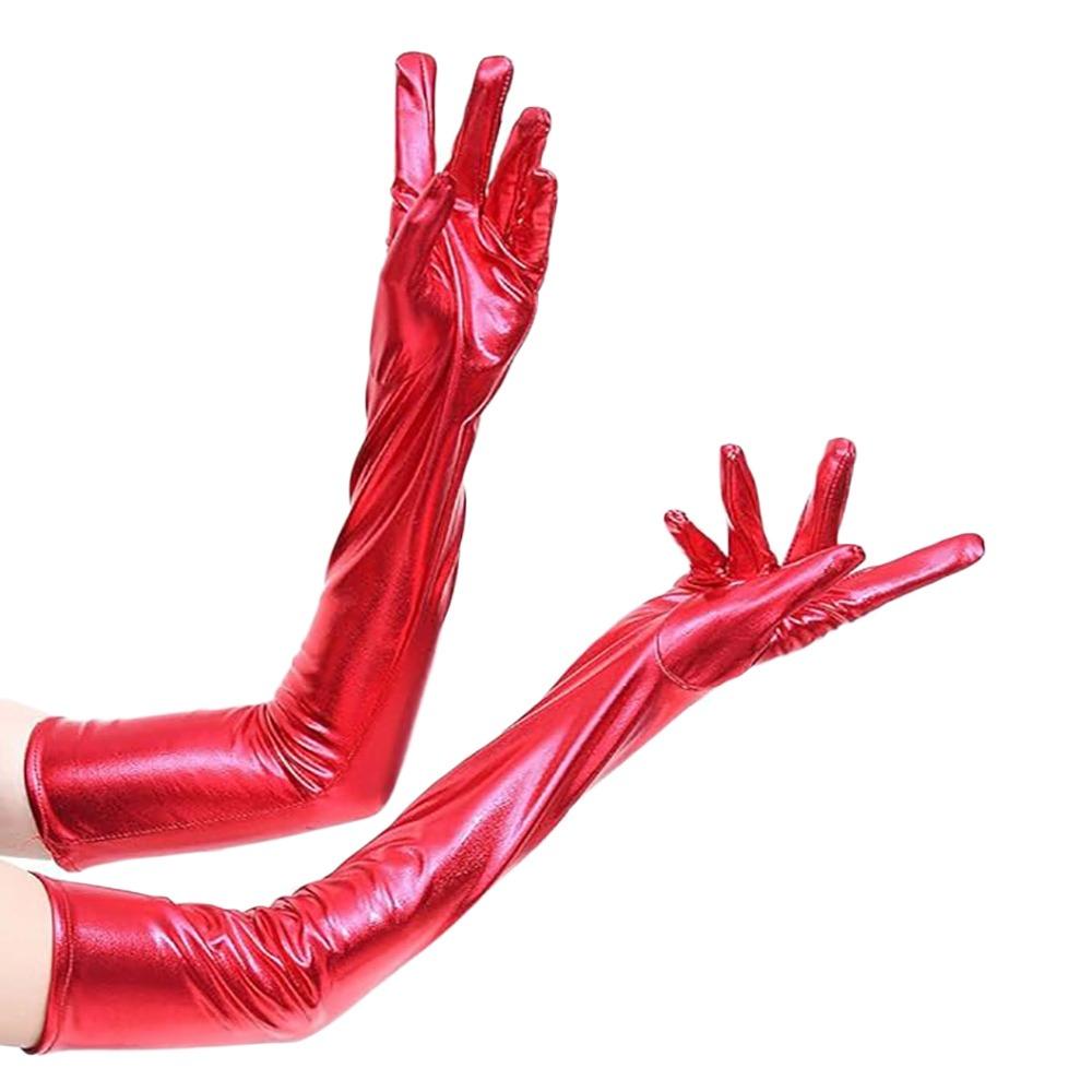 Solid Color Full Finger Mittens Long Performance Mittens Winter Warm Cosplay Gloves