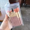 8Pcs Soft Fluffy Makeup Brushes Set Portable Foundation Blush Eyelash Beauty Concealer Brush Mini Travel Portable Makeup Kit For Blending Make Up
