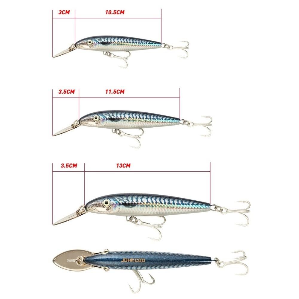 32g Weight Trolling Fishing Lure 11.5cm Length Deep Diving Minnow Offshore Fishing