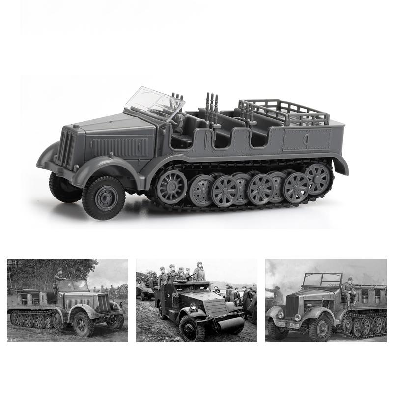 1/72 4D Танк Sd.Kfz.251 M3A1 Stuka Zu Fuss Полугусеничная Машина Военная Модель WWII Пазл Конструктор Образовательные Игрушки В Подарок