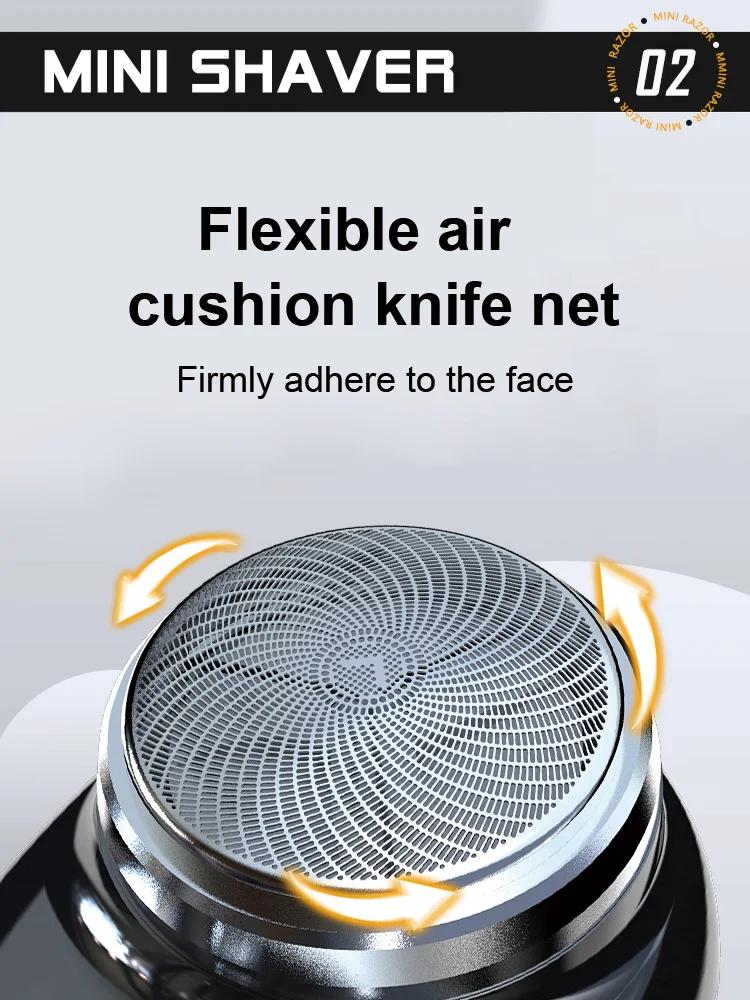 Электробритва с зарядкой, мини-карманная дорожная бритва, портативная беспроводная съемная бритва, триммер для волос на лице и теле