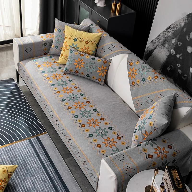 Чехол для дивана в богемном стиле, высокое качество, нескользящая подушка для дивана, диван, полотенце, утолщенные чехлы для диванов для украшения дома, гостиной
