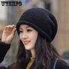 Fashionable Mesh Headscarf Hat Pile Hat Women's Summer Thin Breathable Hat Loose Cycling Hat