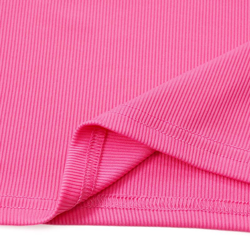 Новый весенне-летний женский комплект из двух предметов 2026 года: однотонный топ с круглым вырезом без рукавов и юбка-миди с боковым разрезом – облегающий костюм