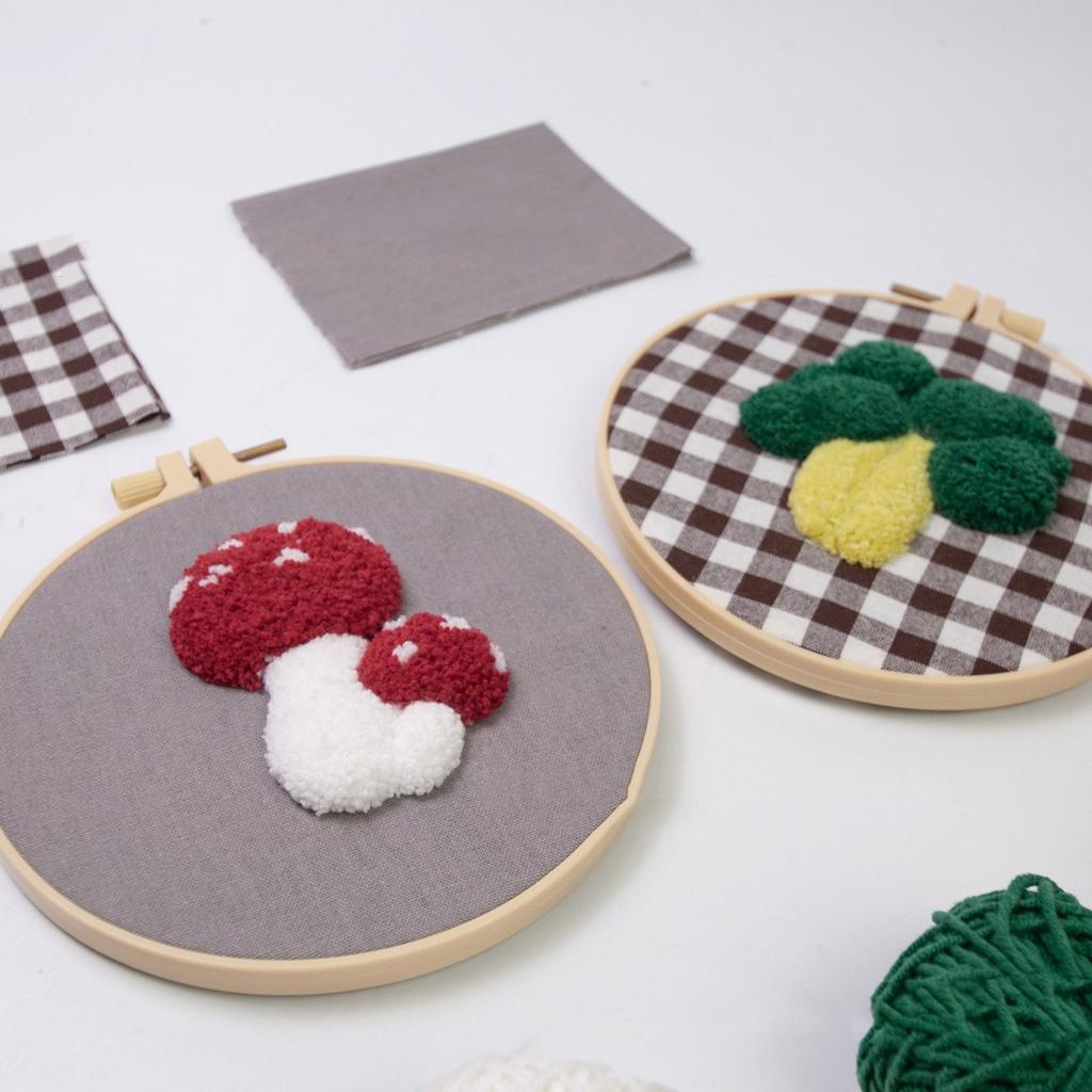 Punching Needle Embroidery Set with Threader Adjustable Embroidery Pen 2.2mm Needle Head for Embroidery Stitching Craft