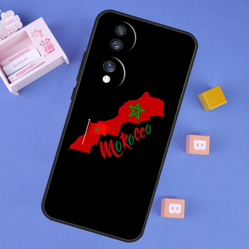 Maroc Morocco Flag Case For Honor X9d X9a X9b X9c X8b X8c Win RT 200 400 Pro 70 90 Magic 7 Lite 5 6 8 Pro Cover