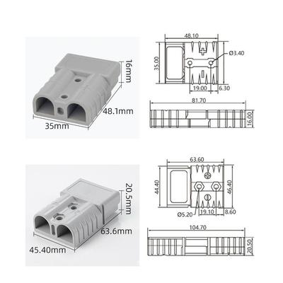 10 шт. для штепсельных разъемов Anderson Style 50 AMP 6AWG 12-24 В постоянного тока для электроинструмента