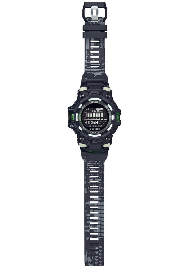 Watch with Bluetooth Black [Casio] G-Shock [] G-SQUAD GBD-100LM-1JF Men's