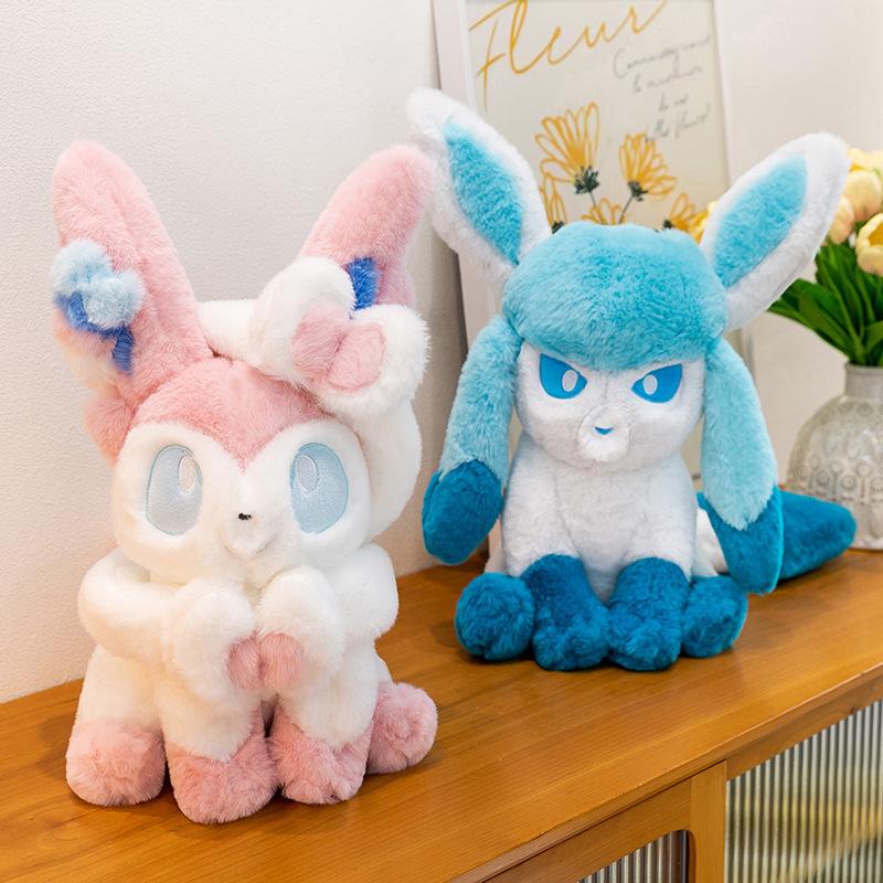 40cm Glaceon Sylveon Plush Toy Cute Anime Stuffed Doll Holiday Gift