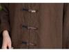 Women's Retro Chinese Style Cotton Linen Frog Button Cardigan - Zen Ramie Wrap Top