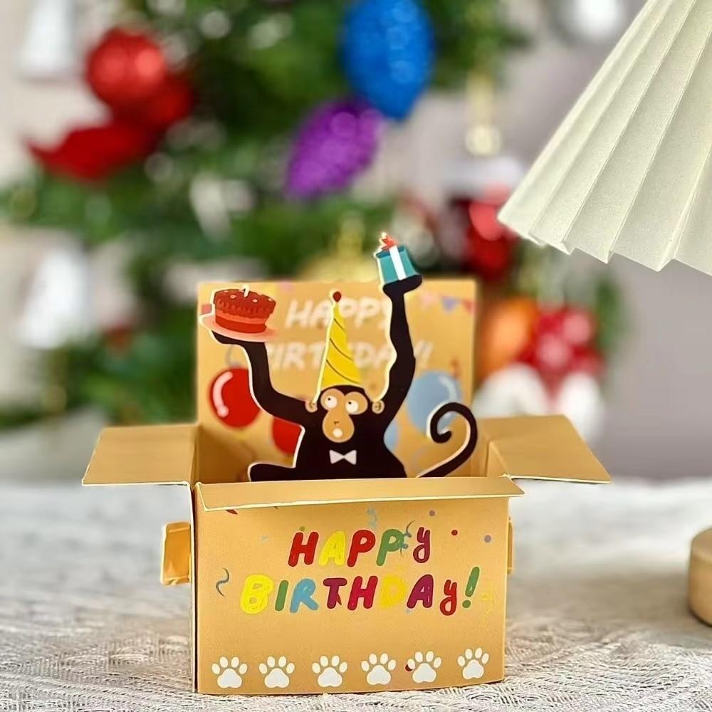 Funny 3D Birthday Greeting Card Novelty Invitation Card Whimsical Card Wedding Decor