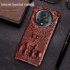 Honor Magic5 Pro Crocodile Skull Leather Protective Case - Ultimate Edition