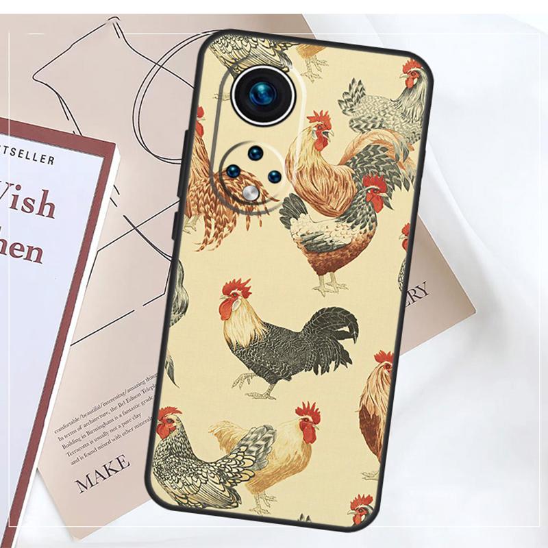 Мультяшный чехол Курица Петух Для Honor Magic 8 7 5 6 Pro X9a X9b X9c X9d X8b X8c Win RT 50 70 90 200 400 Pro Обложка
