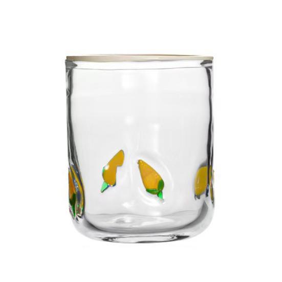 Yousheng Christmas Icon Glass Holiday Themed Stemless Drinking Glasses Unique Texture Design Glassware Christmas Thanksgiving Party Decor