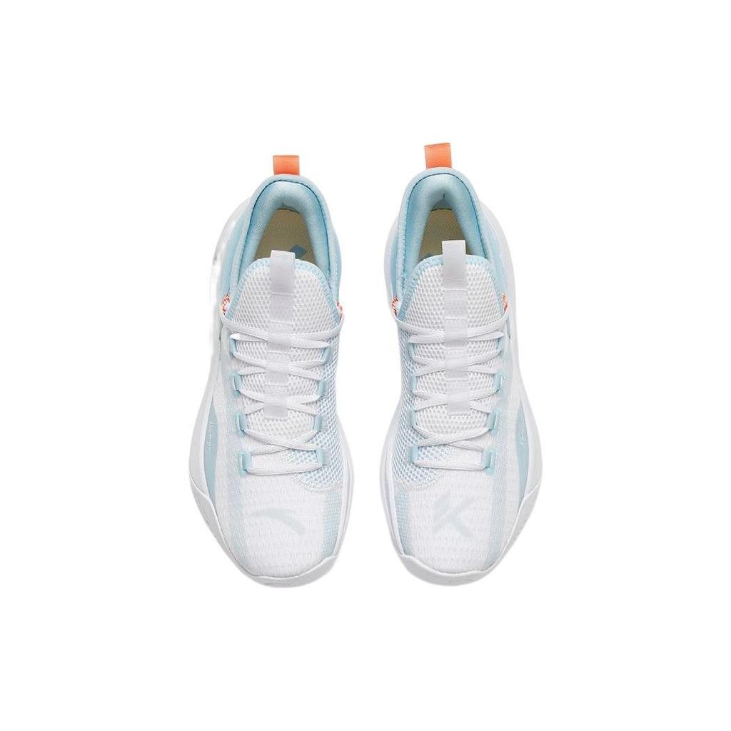 Anta KT Fly Non-Slip Wear-Resistant Low-Top Basketball Shoes Men Sneaker White Blue 112321606-1