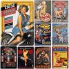 Metal Tin Signs Plaque Pinup Garage Wall Decoration Vintage Iron Painting Art Posters for Man Cave Home Cafe Garage Club Bar