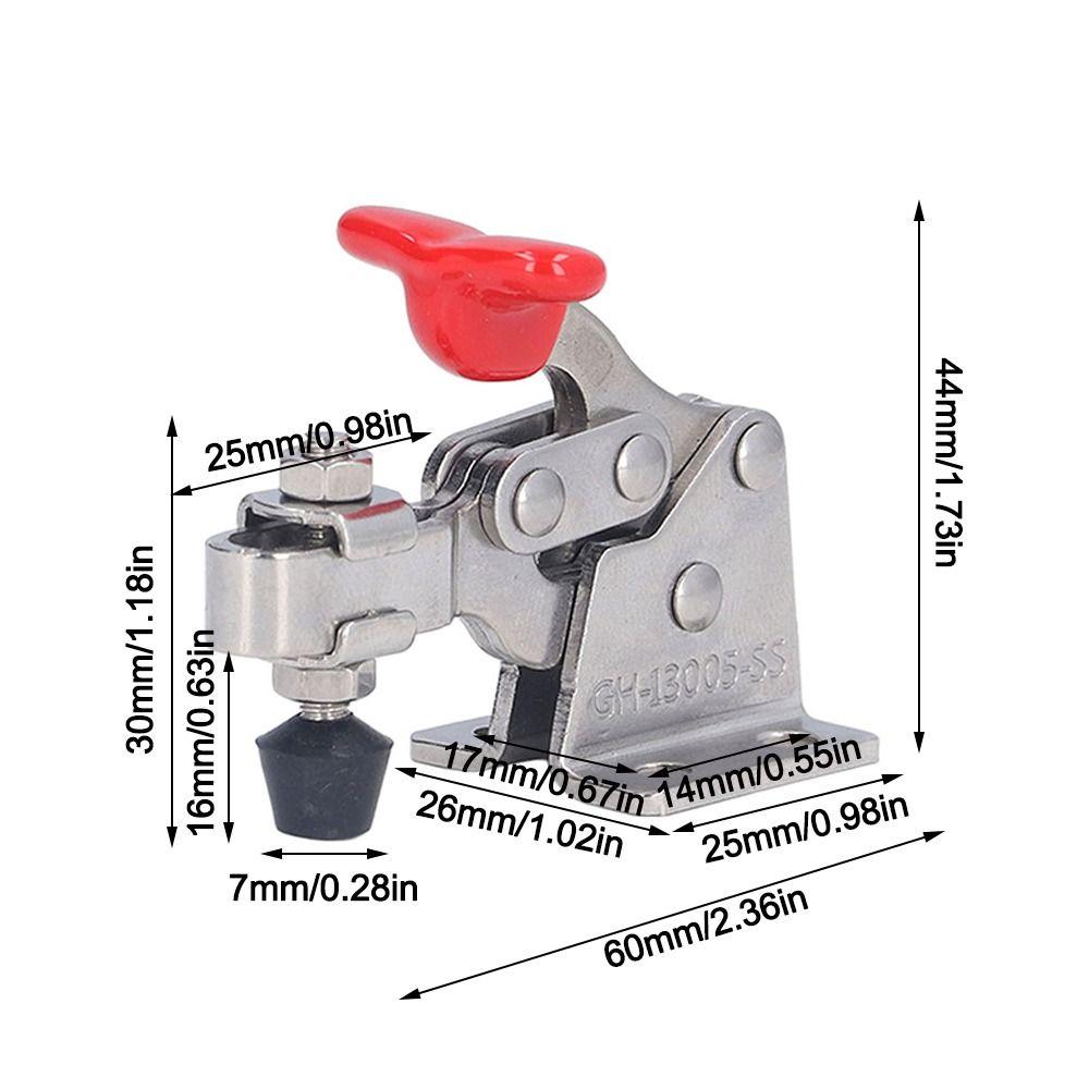 2pcs Precision Vertical Toggle Clamp Adjustable Quick Release Clamp Heavy Toggle Clamps  Welding