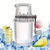 Manual Ice Crusher Tabletop Snow Cone Ice Shaving Machine Hand Crank Household