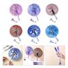 Складной бумажный веер с традиционным цветочным узором, винтажный круглый ручной бумажный веер, групповой веер, антикварный веер в китайском стиле, домашний веер