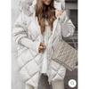 2025 Новое Зимнее Женское Кардиган Пальто с Капюшоном Модная Верхняя Одежда для Оптовой Продажи