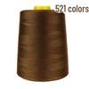 402 High-Speed Polyester Sewing Thread, 8000 Yards, Black & White for Industrial Sewing Machines