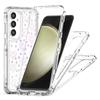 For Samsung Galaxy S25+/S24+ Case Clear Acrylic TPU Hybrid Phone Cover with Laser-printed Film