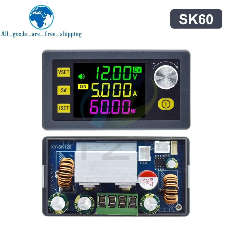 SK60 SK60S DC 6-36V 60W 5A Понижающе-повышающий преобразователь CNC Регулируемый модуль питания Постоянное напряжение Ток Солнечный модуль зарядки
