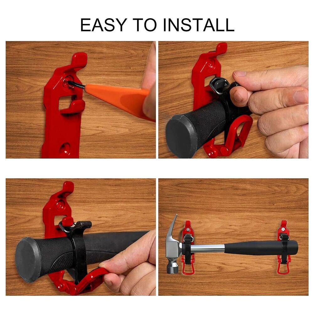 1 пара кронштейнов для лопаты, прочный металлический резиновый зажим, прочный кронштейн для крепления саперной лопаты, держатель молотка и топора, автомобильные аксессуары