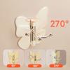 1/4PCS Self Adhesive Rotating Wall Hook Waterproof Adhesive Wall Hook  Kitchen Bathroom Storage