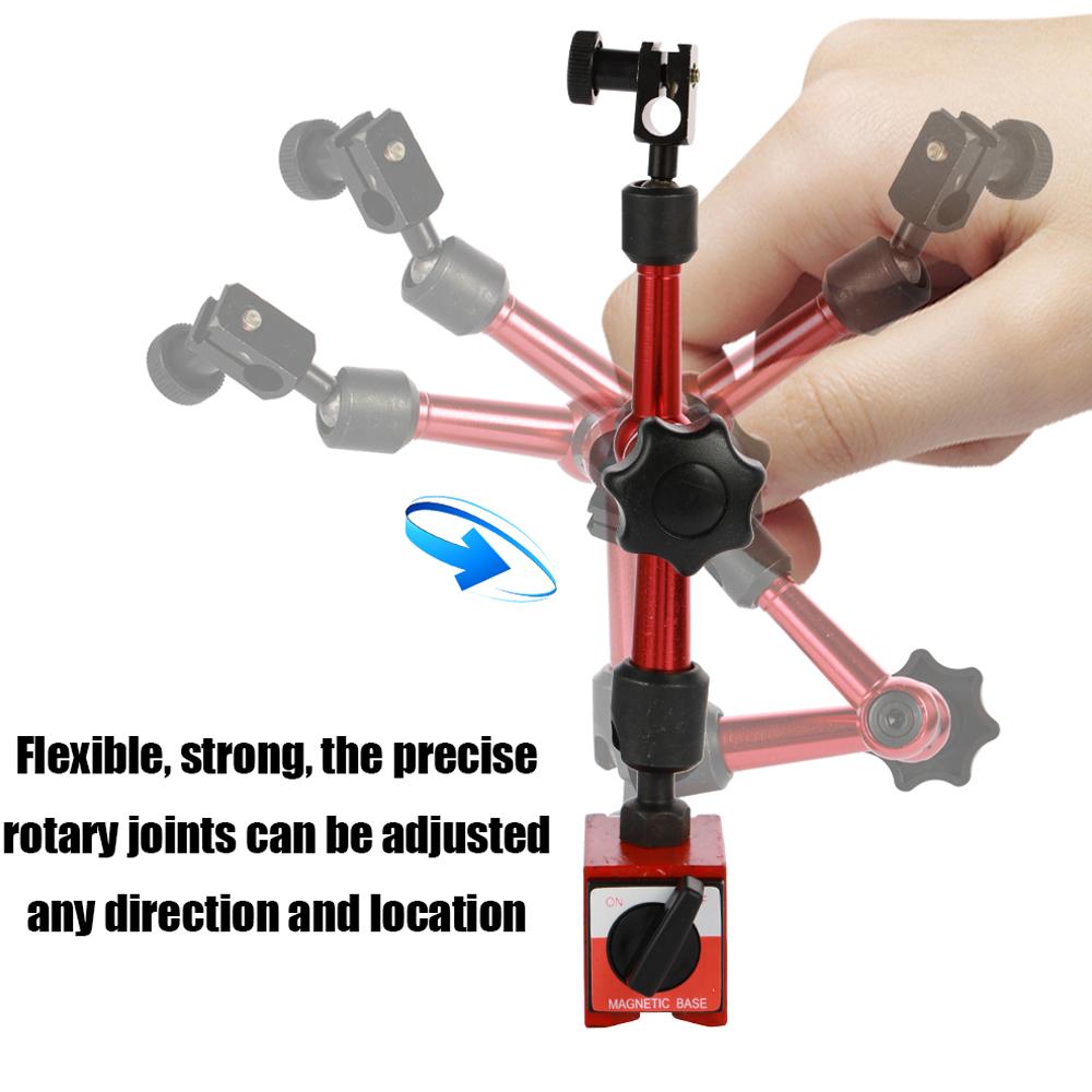 Мини гибкий магнитный держатель из цинкового сплава, кронштейн, инструмент для рычажного индикатора