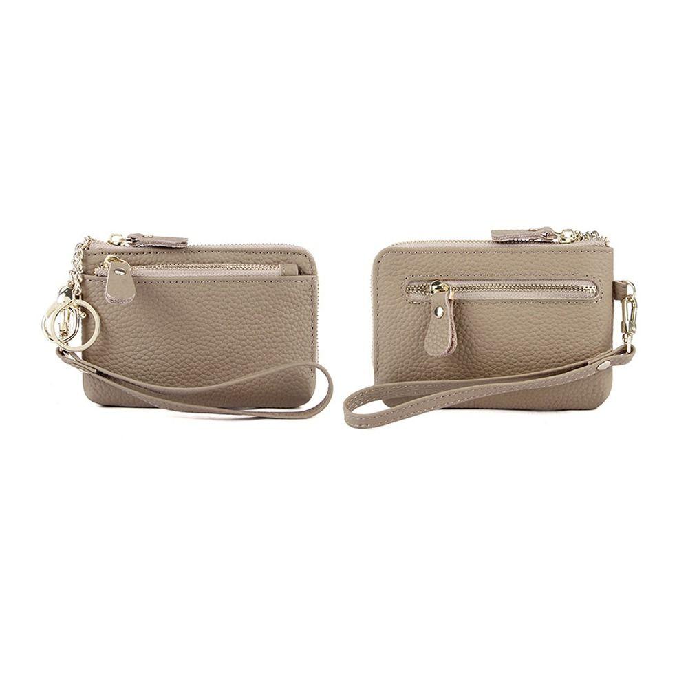 Кошельки из коровьей кожи, многофункциональные, для монет, модные, с брелком, для женщин