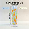 1PC Orange Carrot Seamless Pattern 750ml Color Plastic Sports Water Bottle Leakproof Flip Straw Lid Suitable for Sports Office Home Use