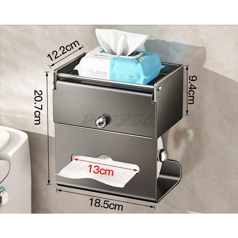 Portable Tissue Holder Roll Paper Tube Household Decoration Toilet Storage Rack for Bathroom Placement