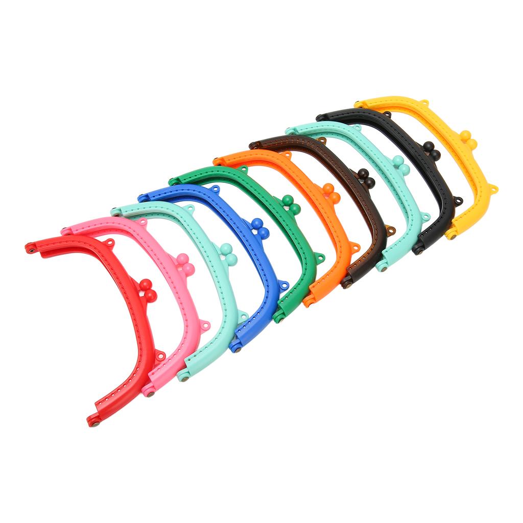 10 шт. Застежка для кошелька с двойными ушками в форме дуги, простая в установке пластиковая застежка для пакета с замком-поцелуем