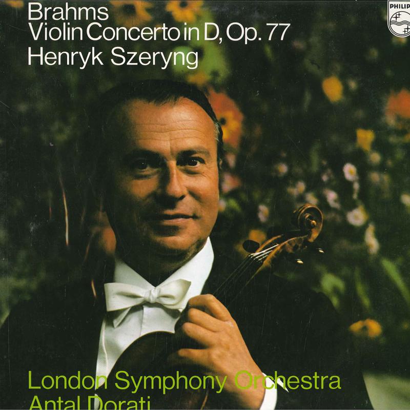 LP Record HENRYK SZERYNG LONDON SYMPHONY ORC Brahms Violinkonzert Ddur Op. 77 13PC267 Philips 1980 Japan Obi Classical Used