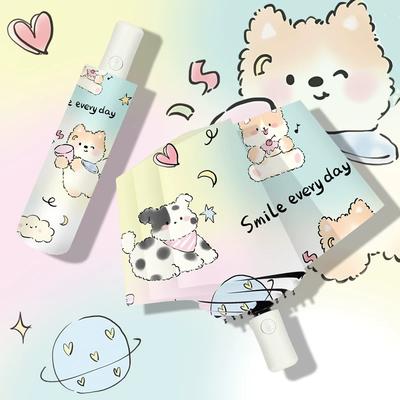 Fresh Mori Style Umbrella Female Dual-Use Cute Cartoon Cure Sun Umbrella Sun Protection UV Protection Sun Umbrella