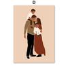 Wall Art Canvas Painting Baby Boy Girl With Love Mom Dad Nordic Posters And Prints Wall Pictures For Living Room Kids Room Decor