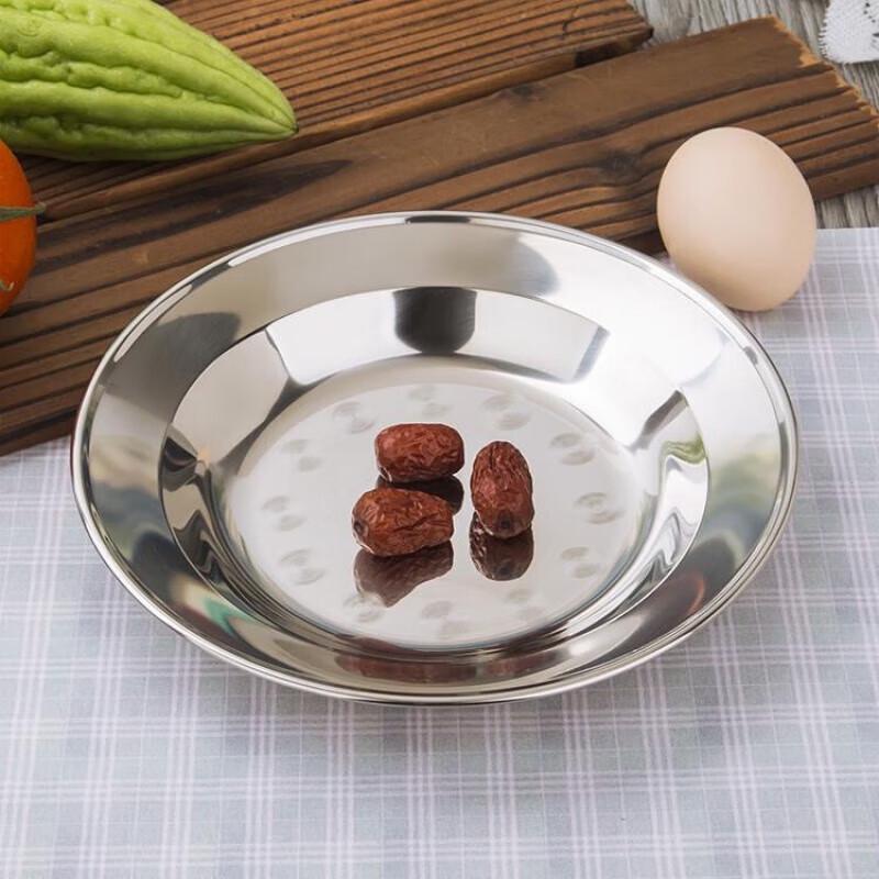 Supercloud 304 Stainless Steel Round Serving Plates