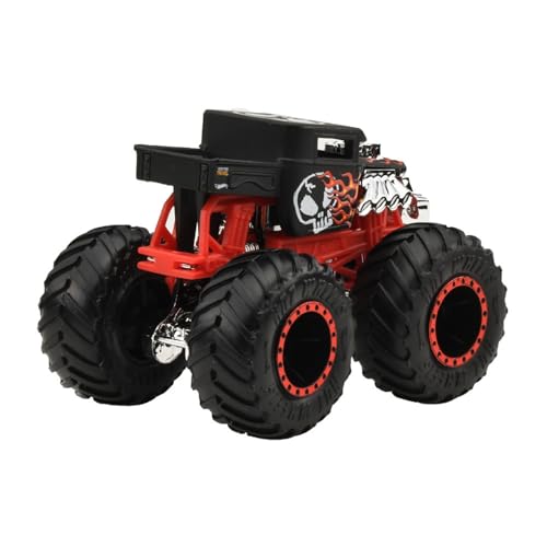 Hot Wheels Монстр-трак 1:64 Игрушечный автомобиль "Костотряс" Мини-машина для детей от 3 лет Черный JGR03