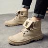 Fashion Classical Men Desert Boots Canvas Mens Working Safty Shoes High Top Tooling Boots Men's Ankle Boots Fashion Botas Masculino