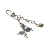 Butterfly Heart Chain Charm Keychains Sweet Cute Pendant Hangings Ornament Keyring Backpack Decoration for Women Girls